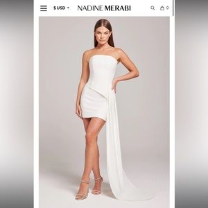 Nadine Merabi Faye White Skirt and Faye White Top combo